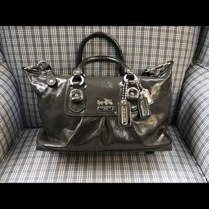 COACH Madison Patent Leather Satchel Bag